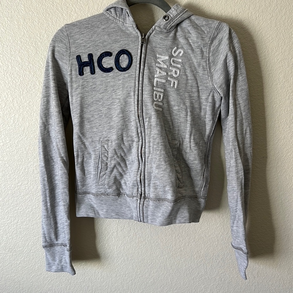 Hollister light gray jacket